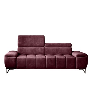Sofa PALLADIO 2 osobowa z regulowanymi zagłówkami MONOLITH 69 WERSAL