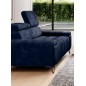 Sofa PALLADIO 2 osobowa z regulowanymi zagłówkami MONOLITH 79 WERSAL