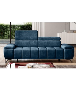Sofa PALLADIO 3 osobowa z regulowanymi zagłówkami MONOLITH 77 WERSAL