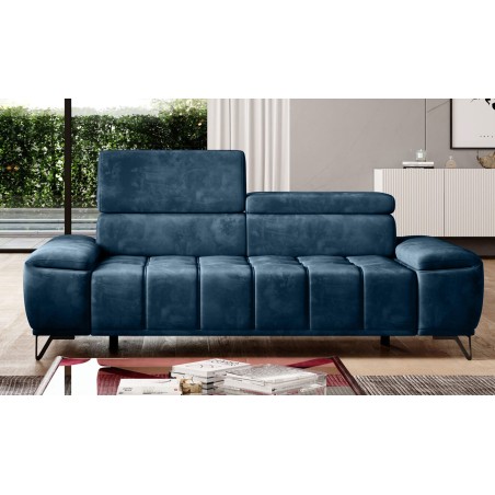 Sofa PALLADIO 3 osobowa z regulowanymi zagłówkami MONOLITH 77 WERSAL