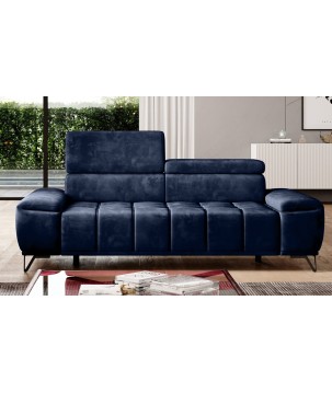 Sofa PALLADIO 3 osobowa z regulowanymi zagłówkami MONOLITH 79 WERSAL
