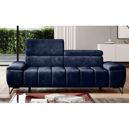 Sofa PALLADIO 3 osobowa z regulowanymi zagłówkami MONOLITH 79 WERSAL