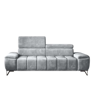 Sofa PALLADIO 3 osobowa z regulowanymi zagłówkami MONOLITH 84 WERSAL