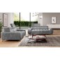 Sofa PALLADIO 3 osobowa z regulowanymi zagłówkami MONOLITH 85 WERSAL