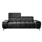 Sofa PALLADIO 3 osobowa z regulowanymi zagłówkami MONOLITH 97 WERSAL