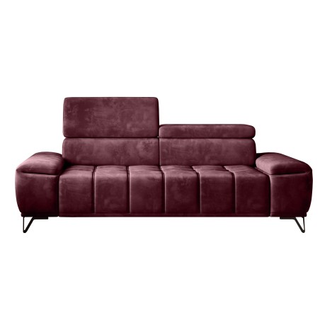 Sofa PALLADIO 2 osobowa z elektrycznym systemem rozkładania siedziska regulowane zagłówki MONOLITH 69 WERSAL