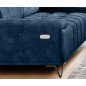Sofa PALLADIO 2 osobowa z elektrycznym systemem rozkładania siedziska regulowane zagłówki MONOLITH 77 WERSAL