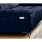 Sofa PALLADIO 3 osobowa z elektrycznym systemem rozkładania siedziska regulowane zagłówki MONOLITH 79 WERSAL