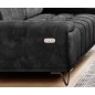 Sofa PALLADIO 3 osobowa z elektrycznym systemem rozkładania siedziska regulowane zagłówki MONOLITH 97 WERSAL