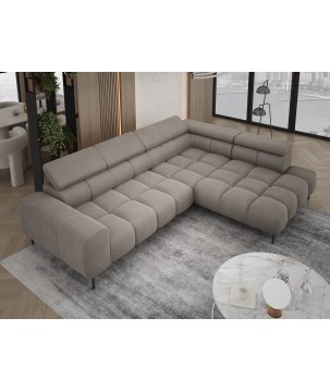 Narożnik PLAZA L wolnostojący Prawostronny w tkaninie Promocyjnej CLOUD 39 WERSAL