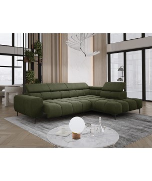 Narożnik PLAZA L wolnostojący Prawostronny w tkaninie Promocyjnej CLOUD 79 WERSAL