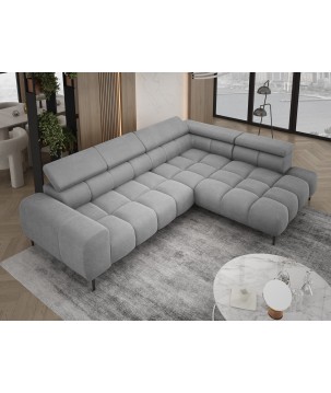 Narożnik PLAZA L wolnostojący Prawostronny w tkaninie Promocyjnej CLOUD 81 WERSAL