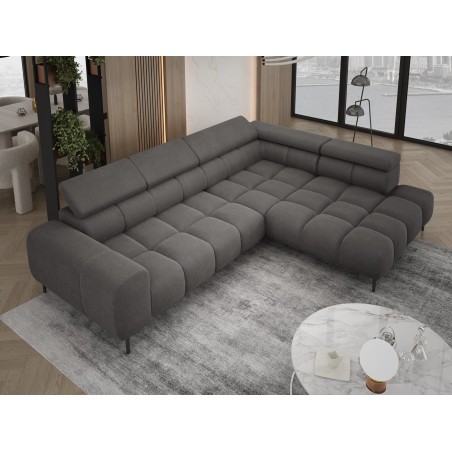 Narożnik PLAZA L wolnostojący Prawostronny w tkaninie Promocyjnej CLOUD 82 WERSAL