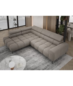 Narożnik PLAZA L wolnostojący Prawostronny w tkaninie Promocyjnej CLOUD 79 WERSAL
