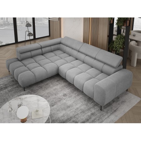 Narożnik PLAZA L wolnostojący Prawostronny w tkaninie Promocyjnej CLOUD 82 WERSAL