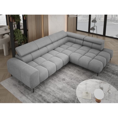 Narożnik PLAZA L wolnostojący Prawostronny w tkaninie Promocyjnej CLOUD 97 WERSAL