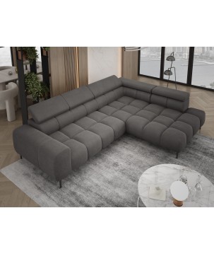 Narożnik PLAZA L wolnostojący Prawostronny w tkaninie Promocyjnej EDEN 01 WERSAL