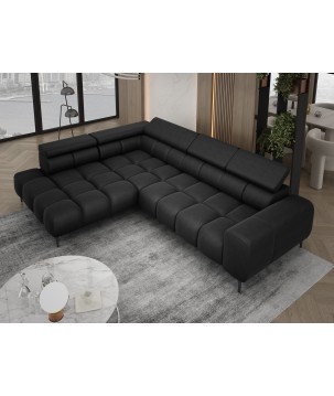 Narożnik PLAZA L wolnostojący Prawostronny w tkaninie Promocyjnej CLOUD 03 WERSAL