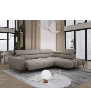 Narożnik PLAZA L wolnostojący Prawostronny w tkaninie Promocyjnej APHRODITE 04 WERSAL