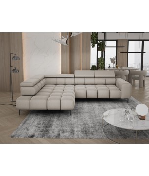 Narożnik PLAZA L wolnostojący Prawostronny w tkaninie Promocyjnej EDEN 10 WERSAL