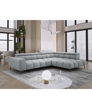Narożnik PLAZA L wolnostojący Prawostronny w tkaninie CLOUD 81 WERSAL