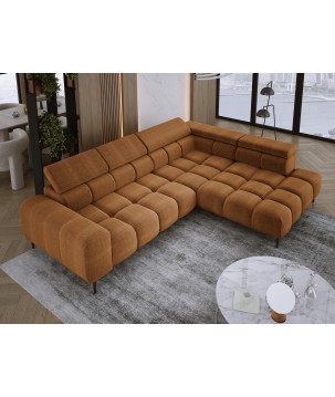 Narożnik PLAZA L wolnostojący Prawostronny w tkaninie EDEN 10 WERSAL