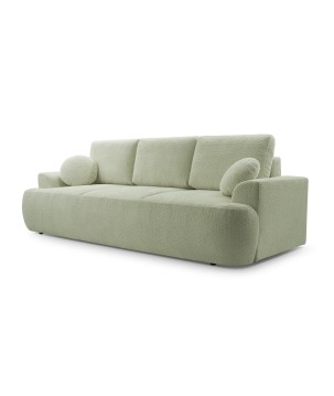 Sofa VELO z funkcja spania i pojemnikiem MIĘTOWY CORAL 55