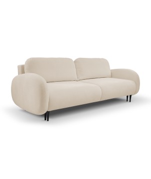 Sofa SOFT z funkcja spania i pojemnikiem BEŻOWY RUN AGAIN 06