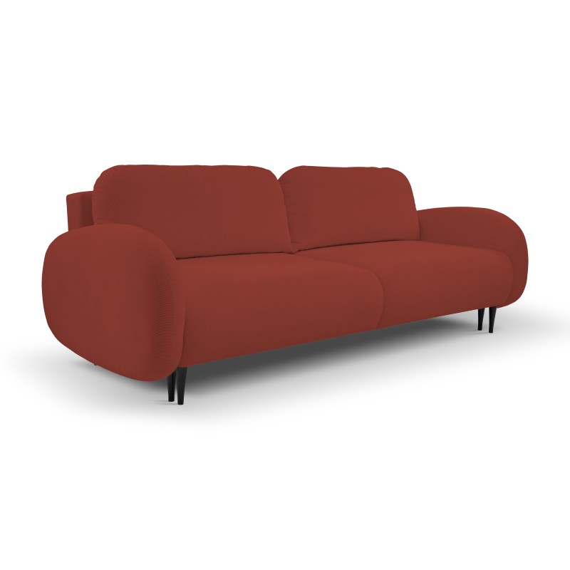 Sofa SOFT z funkcja spania i pojemnikiem CZERWONY RUN AGAIN 55