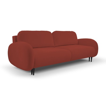 Sofa SOFT z funkcja spania i pojemnikiem CZERWONY RUN AGAIN 55