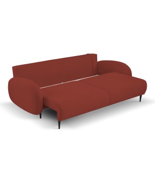 Sofa SOFT z funkcja spania i pojemnikiem CZERWONY RUN AGAIN 55