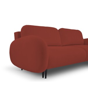 Sofa SOFT z funkcja spania i pojemnikiem CZERWONY RUN AGAIN 55