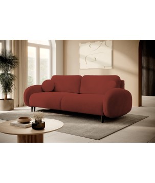 Sofa SOFT z funkcja spania i pojemnikiem CZERWONY RUN AGAIN 55