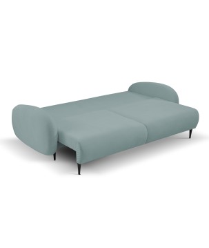 Sofa SOFT z funkcja spania i pojemnikiem TURKUSOWY RUN AGAIN 72