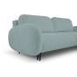 Sofa SOFT z funkcja spania i pojemnikiem TURKUSOWY RUN AGAIN 72