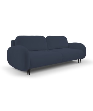 Sofa SOFT z funkcja spania i pojemnikiem CIEMNY NIEBIESKI RUN AGAIN 77
