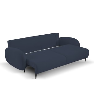 Sofa SOFT z funkcja spania i pojemnikiem CIEMNY NIEBIESKI RUN AGAIN 77