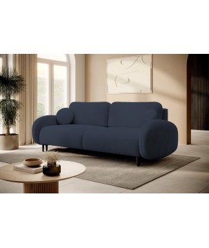 Sofa SOFT z funkcja spania i pojemnikiem CIEMNY NIEBIESKI RUN AGAIN 77