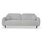 Sofa SOFT z funkcja spania i pojemnikiem JASNY SZARY RUN AGAIN 80