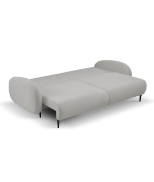 Sofa SOFT z funkcja spania i pojemnikiem JASNY SZARY RUN AGAIN 80