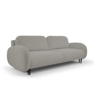 Sofa SOFT z funkcja spania i pojemnikiem SZARY RUN AGAIN 85