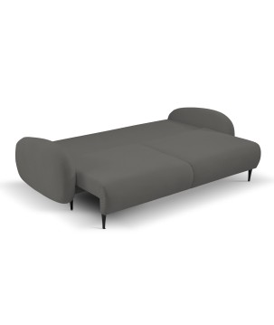 Sofa SOFT z funkcja spania i pojemnikiem CIEMNY SZARY RUN AGAIN 90