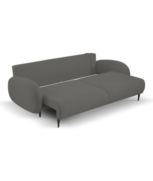 Sofa SOFT z funkcja spania i pojemnikiem CIEMNY SZARY RUN AGAIN 90