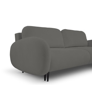 Sofa SOFT z funkcja spania i pojemnikiem CIEMNY SZARY RUN AGAIN 90