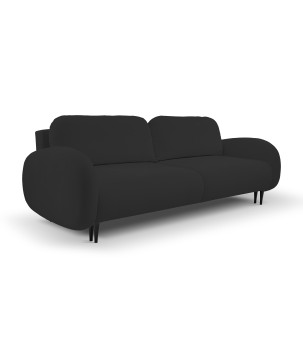 Sofa SOFT z funkcja spania i pojemnikiem CZARNY RUN AGAIN 99
