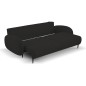 Sofa SOFT z funkcja spania i pojemnikiem CZARNY RUN AGAIN 99