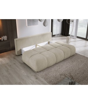 Sofa COCO z funkcja spania i pojemnikiem BEŻOWY CLOUD 03