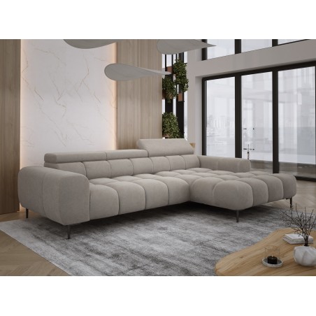 Narożnik PLAZA MINI wolnostojący Prawostronny w tkaninie Promocyjnej APHRODITE 04 WERSAL