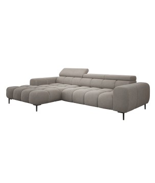 Narożnik PLAZA MINI wolnostojący Lewostronny w tkaninie Promocyjnej APHRODITE 04 WERSAL
