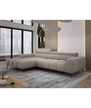 Narożnik PLAZA MINI wolnostojący Lewostronny w tkaninie Promocyjnej APHRODITE 04 WERSAL